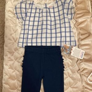 Darling ruffle butts outfit size 6-12m NWT
